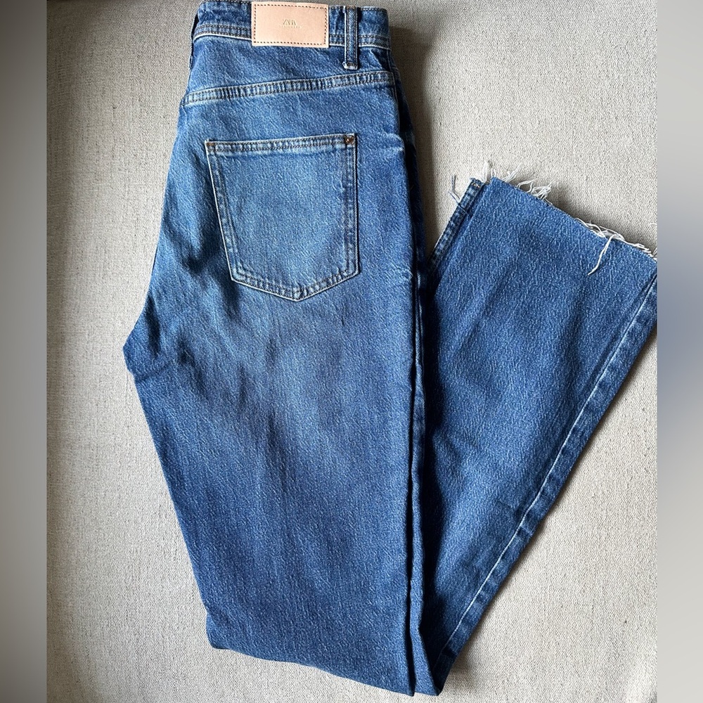 Zara Split Hem Jeans